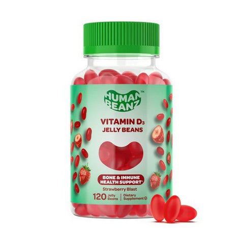 Human Beanz, Vitamin D3 Strawberry Blast, 120 Count Human Beanz