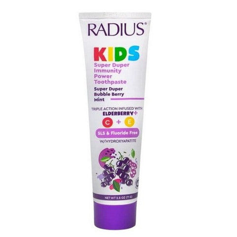 Radius, Kids Toothpaste Bubble Berry Mint, 2.5 Oz Radius