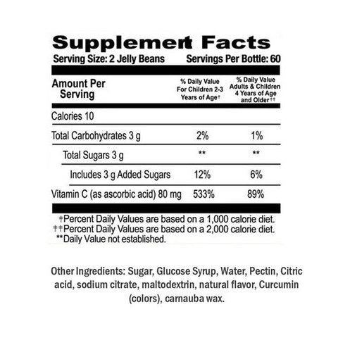 Human Beanz, Kids Vitamin C Jelly Citrus Blast, 120 Count Human Beanz