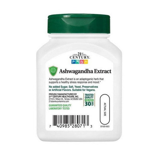 21st Century, Standardised Ashwagandha Extract, 60 Veg Caps 21st Century