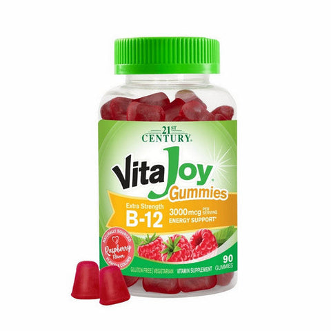 21st Century, Vitajoy B-12 Gummies Raspberry, 90 Gummies 21st Century