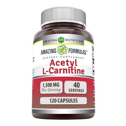Amazing Nutrition, Amazing Formulas Acetyl L-Carnitine, 120 Veggie Capsules Amazing Nutrition