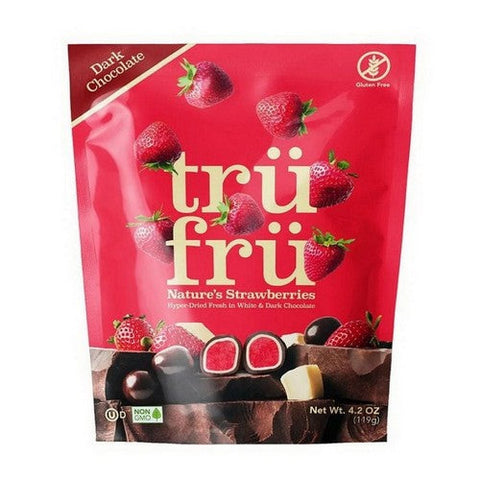 The Humble Co, Hyper Dried Real Strawberries In Dark Chocolate, 4.2 Oz Tru Fru