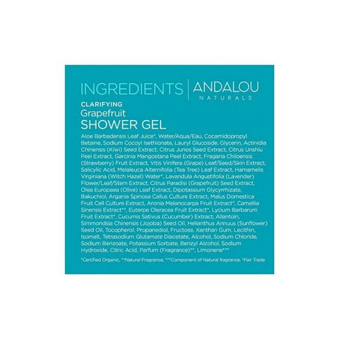 Andalou Naturals, Grapefruit Shower Gel Clarifying, 8.5 oz Andalou Naturals