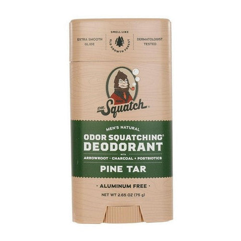 Dr. Squatch, Men'S Natural Deodorant Stick Aluminum Free Pine Tar, 2.65 Oz Dr. Squatch