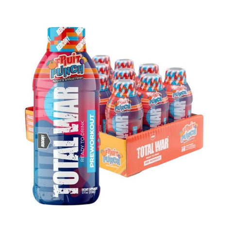 JST WRK Energy, RedCon1 Total War Fruit Punch, 12 Count JST WRK Energy