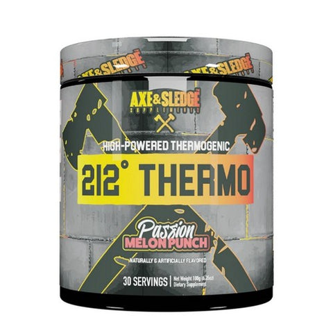 Axe And Sledge, 212 Thermo Passion Melon Punch, 189 Grams Axe And Sledge