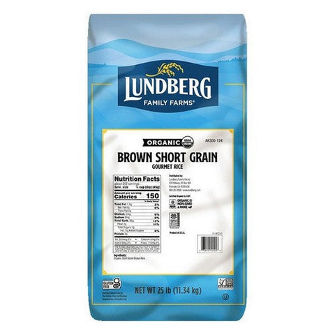 Lundberg, Organic Short Grain Brown Rice, 25 Lbs Lundberg