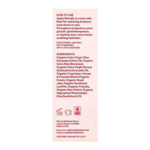 Medicine Mama's, Vulva Lips Stick Moisturizer, 0.65 Oz Medicine Mama's