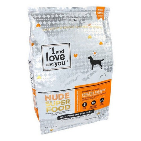 I And Love And You, Nude Super Dog Food Poultry Palooza, 23 Lbs I And Love And You