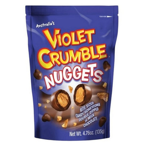 Violet Crumble, Milk Chocolate Dipped Honeycomb Nuggets, 4.76 Oz (Case Of 8) Violet Crumble