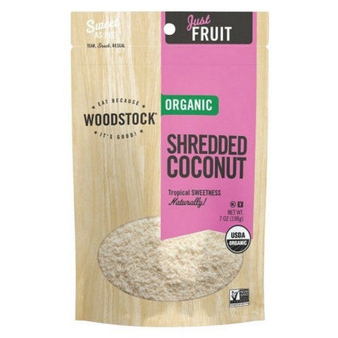 Woodstock, Organic Shredded Coconut, 7 Oz (Case Of 8) Woodstock