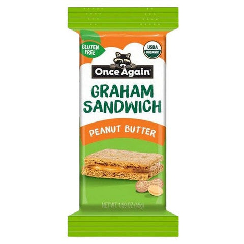 Once Again, Organic Peanut Butter Graham Crackers Sandwiches, 1.59 Oz Once Again