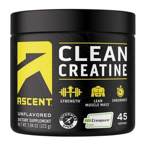 Ascent, Clean Creatine Monohydrate Powder, Unflavored 7.94 Oz Ascent