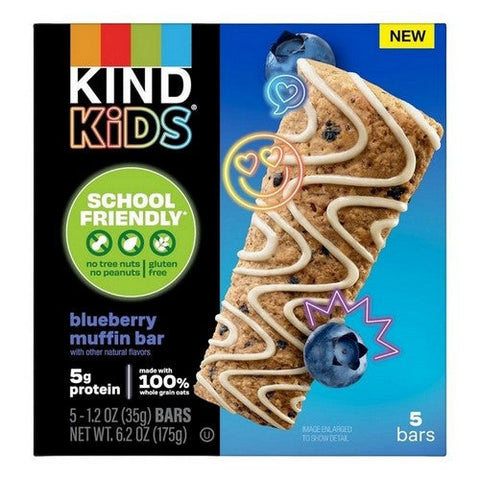 Kind, Kids Bar Oat Bluberry Muffin, 1.2 Oz / 5 Count  (Case Of 8) Kind