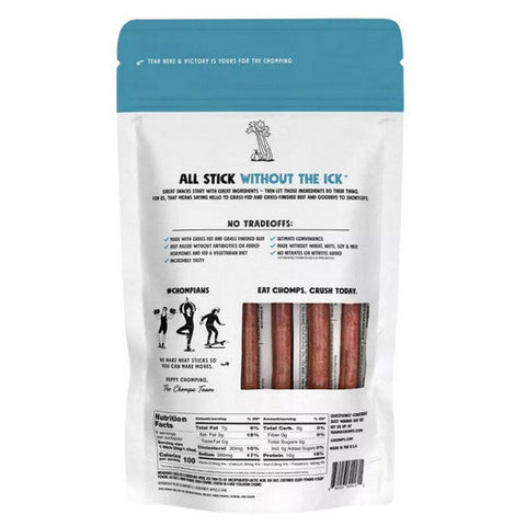 Chomps, Original Sea Salt Beef Stick, 1.15 Oz (Case Of 8)