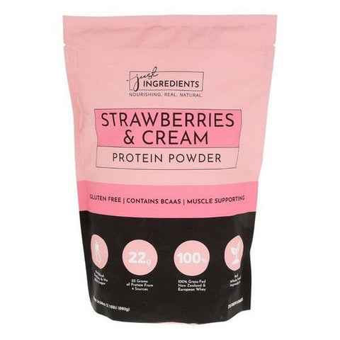 Just Ingredients, Strawberries And Cream Protein Powder, 2.16 Lb Just Ingredients