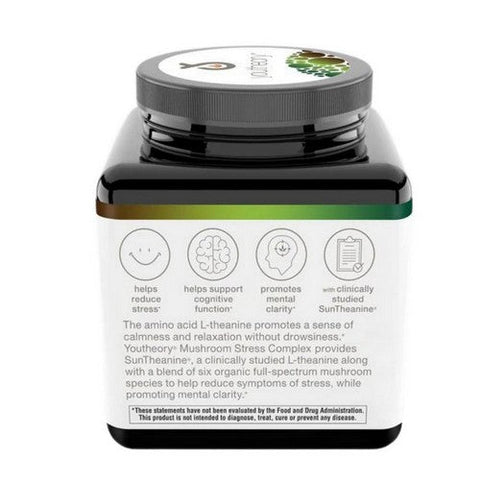 Youtheory, Mushroom Stress Complex, 60 Vegcaps Youtheory