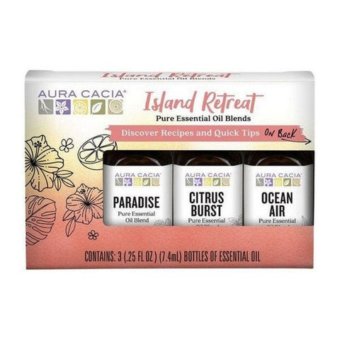 Aura Cacia, Island Retreat Essential Oil Kit, .75 Oz Aura Cacia