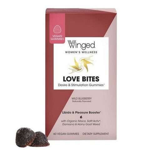 Winged Wellness, Love Bites Blueberry, 60 Count Winged Wellness