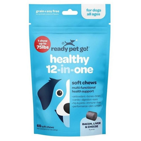 Ready Pet Go!, Healthy 12 in 1, 60 Count Ready Pet Go!
