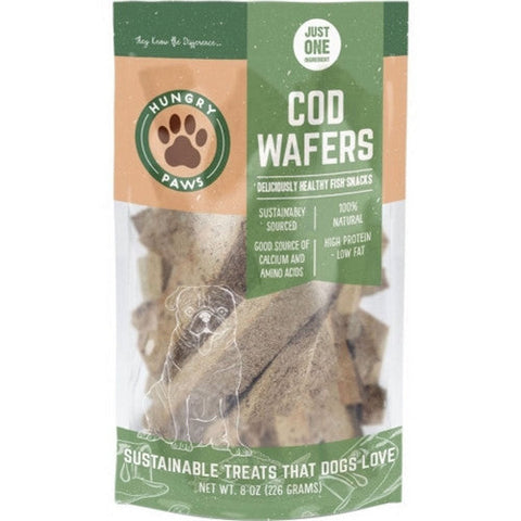 Hungry Paws Wafers Single Ingredient Treat 8 Oz, Cod by Hungry Paws
