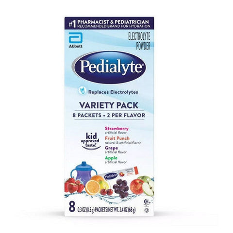 Pedialyte, Electrolyte Powder Packets Variety Pack, 2.4 Oz Pedialyte