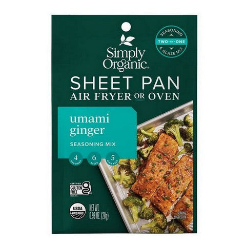 Simply Organic, Organic Sheet Pan Seasoning Umami Ginger, 0.99 Oz Simply Organic