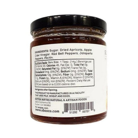 Sutter Buttes, Apricot Jalapeno Jam, 11.25 Oz Sutter Buttes