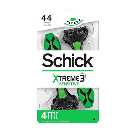 Carefree, Schick Xtreme Disposable Razors Sensitive, 4 Count Schick