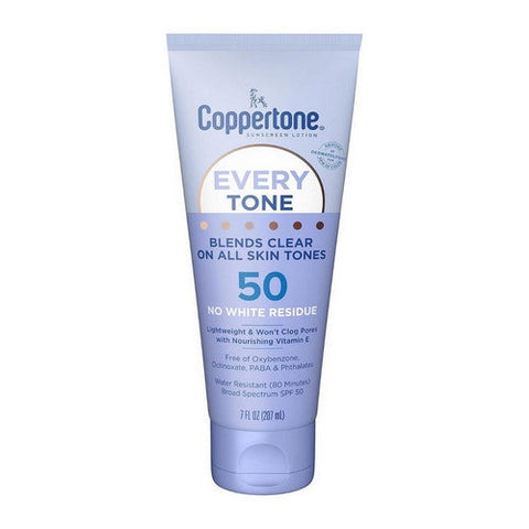 Every Tone Sunscreen Lotion SPF 50 7 Oz by Coppertone