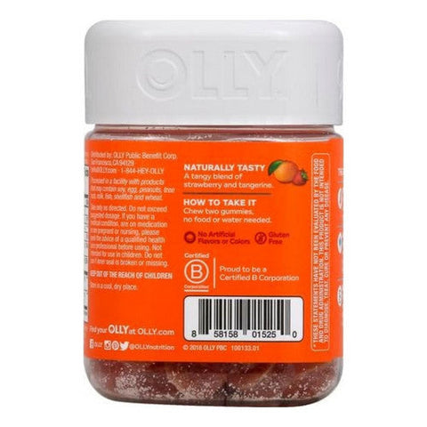 Olly, Laser Focus Gummies Berry Tangy Tangerine, 36 Count Olly