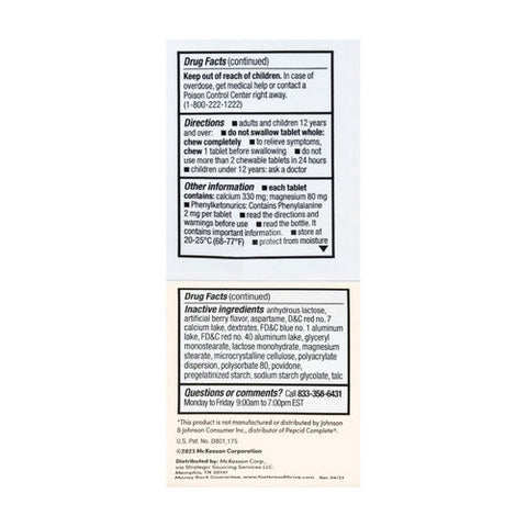 Foster And Thrive, Acid Reducer + Antacid Chewable Berry, 25 Tabs Foster And Thrive
