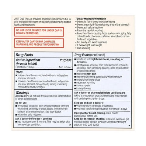 Foster And Thrive, Original Strength Acid Reducer, 10 Mg, 90 Tabs Foster And Thrive