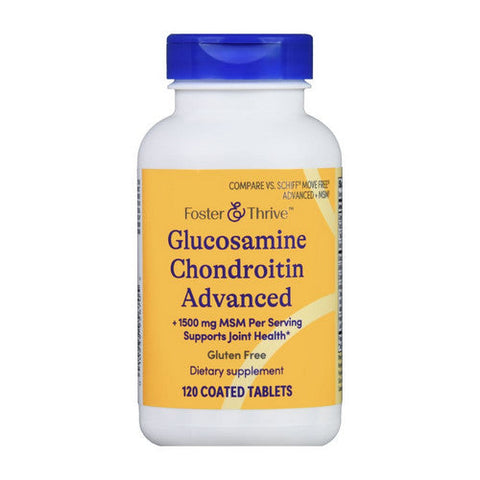 Foster And Thrive, Glucosamine Chondroitin Advanced Plus, 1500 Mg, 120 Tabs Foster And Thrive