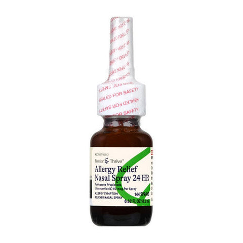 Foster And Thrive, Allergy Relief Nasal Spray 24 Hr, 50 Mcg, 0.62 Oz Foster And Thrive