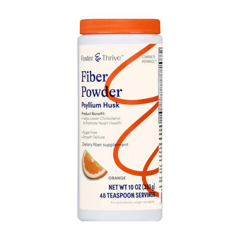 Foster And Thrive, Fiber Powder Sugar Free Smooth Texture Orange, 10 Oz Foster And Thrive