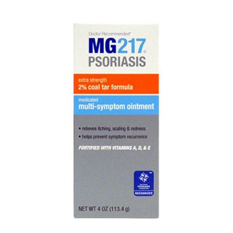 Mg217, Psoriasis 2% Coal Tar Multi Symptom Ointment Extra Strength, 4 Oz Mg217
