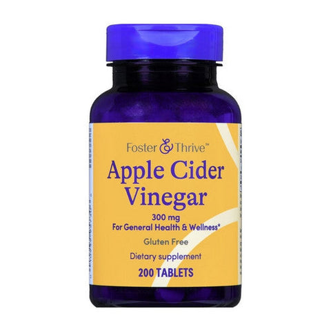 Foster And Thrive, Apple Cider Vinegar, 300 Mg, 200 Tabs Foster And Thrive