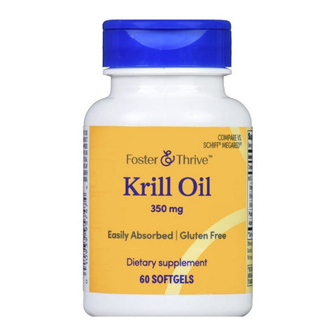 Foster And Thrive, Krill Oil, 350 Mg, 60 Softgels Foster And Thrive