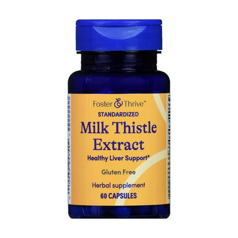 Foster And Thrive, Standardized Milk Thistle Extract, 60 Count Foster And Thrive