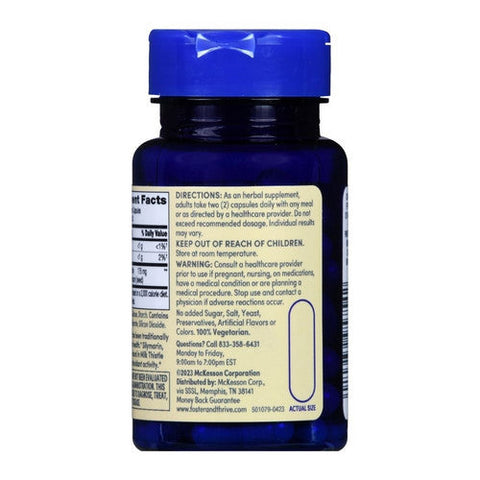 Foster And Thrive, Standardized Milk Thistle Extract, 60 Count Foster And Thrive