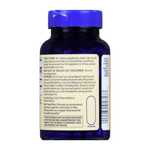 Foster And Thrive, Red Yeast Rice, 600 Mg, 100 Caps Foster And Thrive
