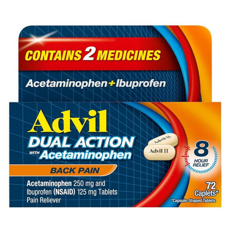 Dual Action With Acetaminophen 72 Capsules by Caltrate