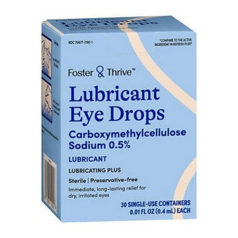 Foster And Thrive, Lubricating Plus Lubricant Eye Drops, 0.3 Oz Foster And Thrive