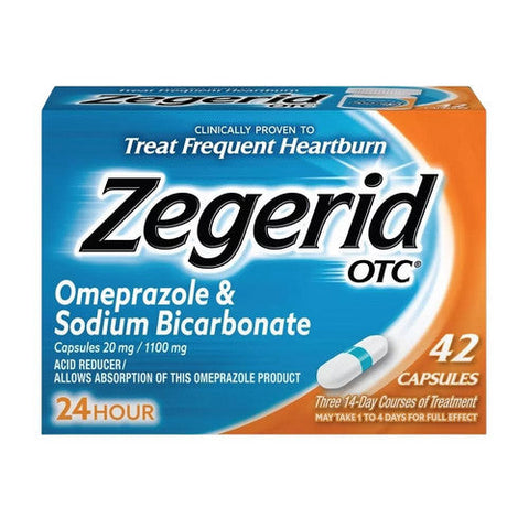 Zegerid Otc, Acid Reducer Capsules 24 Hour, 42 Count Zegerid Otc