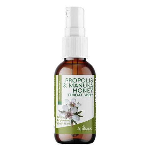 Apihaus, Manuka And Propolis Throat Spray, 1 Oz Apihaus