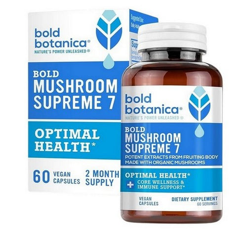 Bold Botanica, Bold Mushroom Supreme 7, 60 Vegan Capsules Bold Botanica