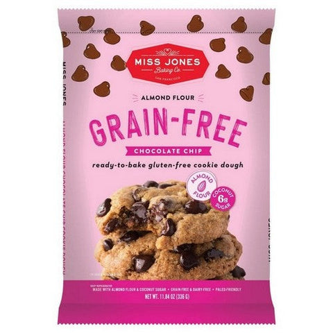 Miss Jones Baking Co, Chocolate Chip Cookie Dough, 11.84  Oz (Case Of 6) Miss Jones Baking Co