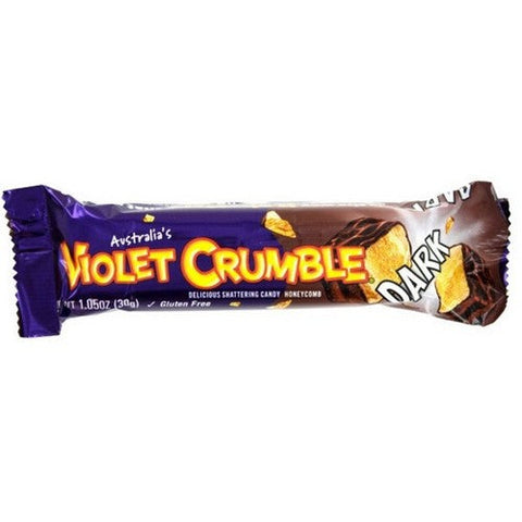 Violet Crumble, Honeycomb Dark Chocolate Bar, 1.05 Oz (Case Of 20) Violet Crumble